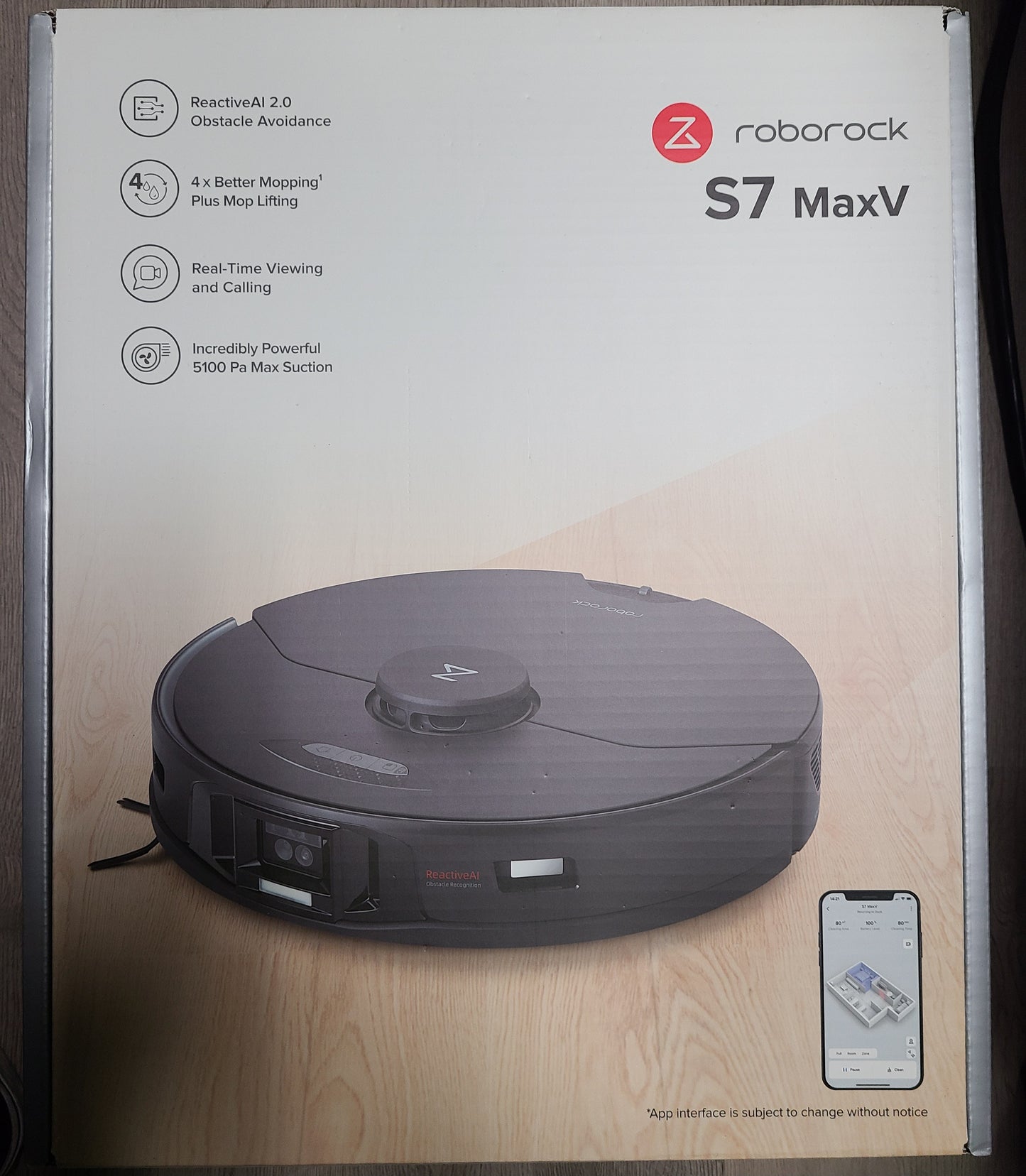 Roborock S7MaxV Robot Vacuum and Sonic Mop